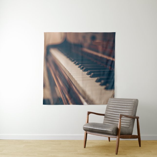 Beautiful Piano Design Tapestry (In Situ)