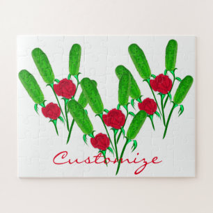 Beautiful Pickle Bouquet with Roses Thunder_Cove Jigsaw Puzzle
