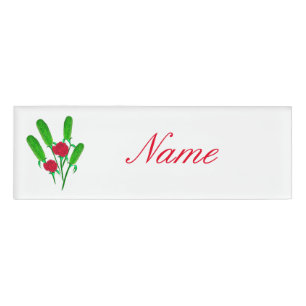Beautiful Pickle Bouquet with Roses Thunder_Cove Name Tag