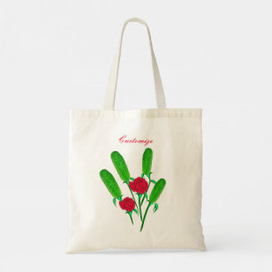 Beautiful Pickle Bouquet with Roses Thunder_Cove Tote Bag
