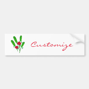 Beautiful Pickle Bouquet with RosesThunder_Cove Bumper Sticker
