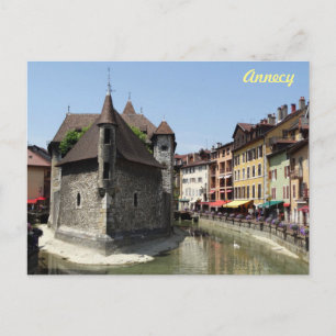 Beautiful Picturesque Historic Annecy, France Postcard