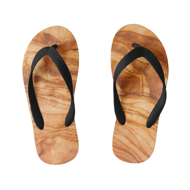 Beautiful piece of wood kid's flip flops (Footbed)