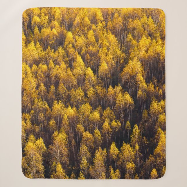BEAUTIFUL PINE TREE FOREST SHERPA BLANKET (Front)