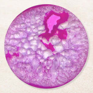 Beautiful Pink Agate Drinks Coasters