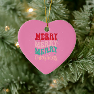 beautiful pink and red 2 sides ornament