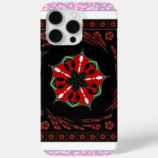 Beautiful Pink Blue White Hearts of Love Design iPhone 15 Pro Max Case