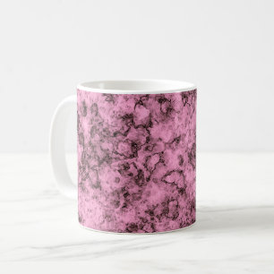 Beautiful pink bright marble dark veins coffee mug