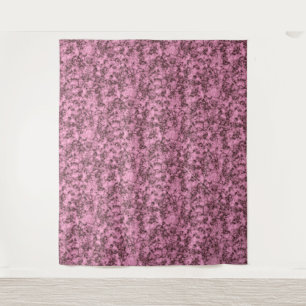Beautiful pink bright marble dark veins tapestry