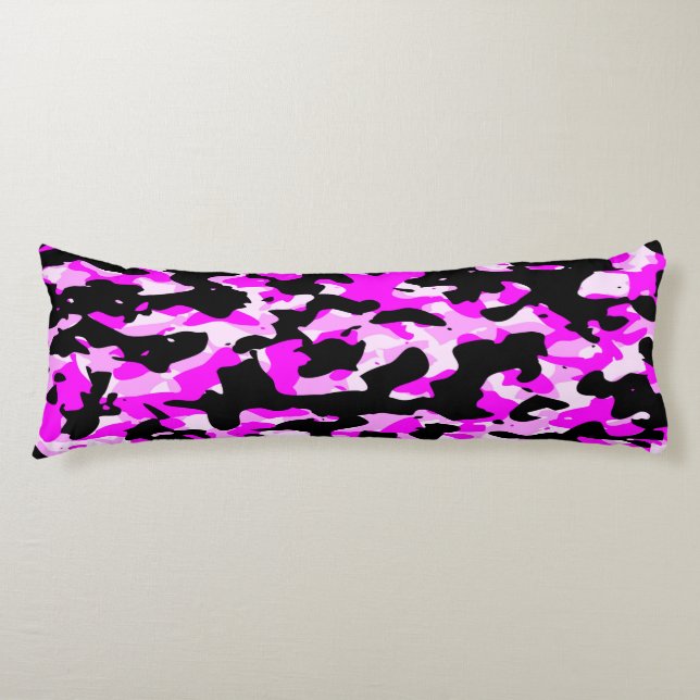 Beautiful Pink Camo Body Pillow (Front)