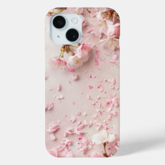 Beautiful Pink Cherry Blossom iPhone 15 Case