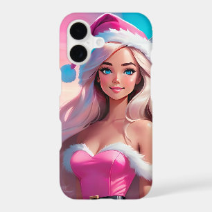 Beautiful Pink Christmas Girl 01