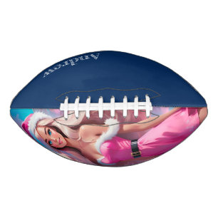 Beautiful Pink Christmas Girl 01 American Football