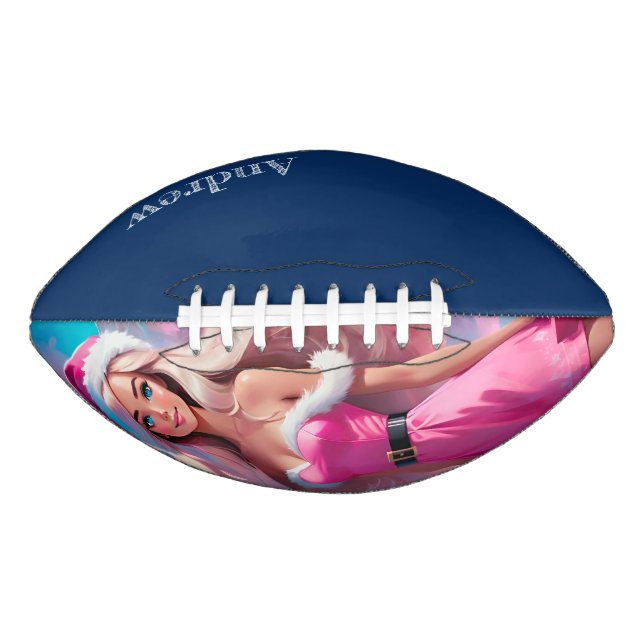 Beautiful Pink Christmas Girl 01 American Football (Front)