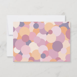 Beautiful pink circles thank you card