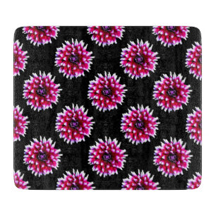 Beautiful Pink Dahlia Flower Nature  Pattern Cutting Board