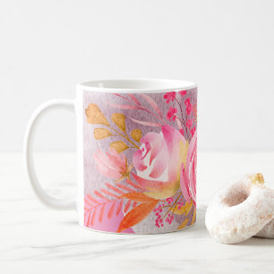 Beautiful Pink Floral   Coffee Mug
