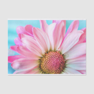 Beautiful Pink Flower Close Up Photo Tissue Paper