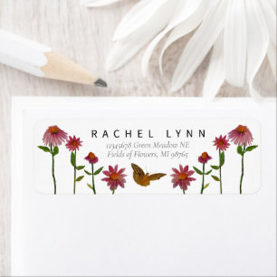 Beautiful Pink Flowers Butterfly