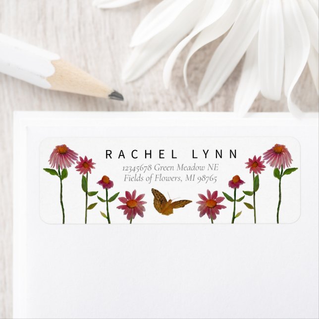 Beautiful Pink Flowers Butterfly (Insitu)