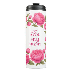 Beautiful pink flowers for Mother's Day Thermal Tumbler