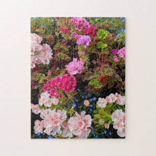Beautiful Pink Flowers Jigsaw Puzzle
