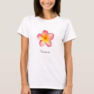 Beautiful Pink Frangipani Plumeria Flower T-Shirt