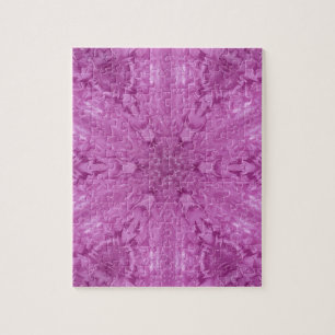 Beautiful Pink Girl Lace Kaleidoscope Pattern Jigsaw Puzzle