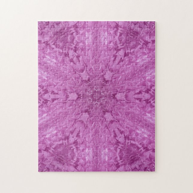 Beautiful Pink Girl Lace Kaleidoscope Pattern Jigsaw Puzzle (Vertical)