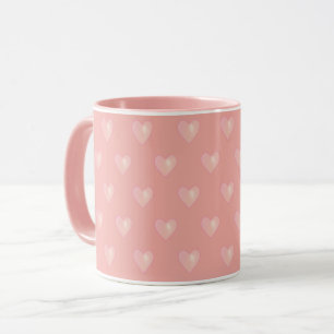 Beautiful Pink Hearts on Pink Mug