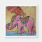 Beautiful Pink indian elephant illustration