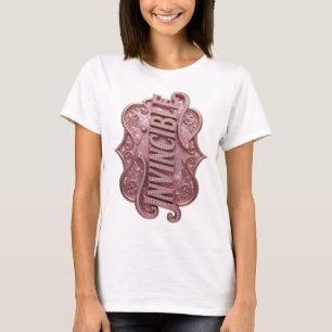 Beautiful Pink INVINCIBLE Bold Design T-Shirt