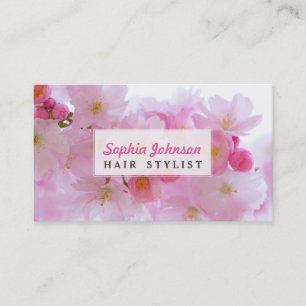 Beautiful Pink Japanese Cherry Blossom Business Card