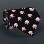Beautiful Pink Lily Lotus Flower Trendy Pattern Tie<br><div class="desc">2024</div>