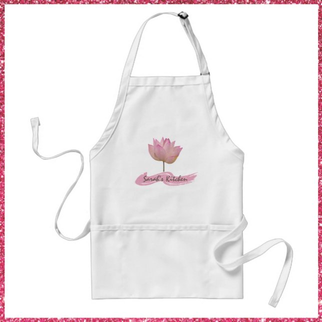 Beautiful Pink Lotus Flower  Standard Apron (Creator Uploaded)