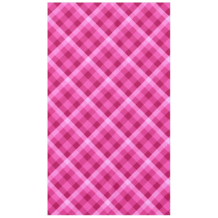 Beautiful Pink Magenta Plaid Large Tablecloth