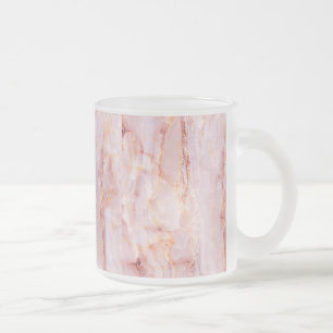beautiful,pink,marble,girly,nature,stone,elegant,g frosted glass coffee mug