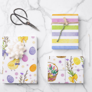 Beautiful Pink Pastel Floral Wrapping Paper