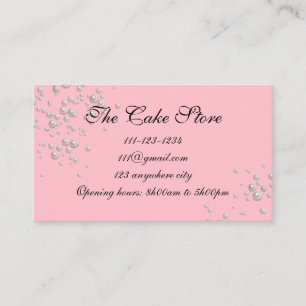 beautiful pink pearl business card