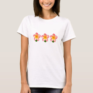Beautiful Pink Plumeria Flowers T-Shirt