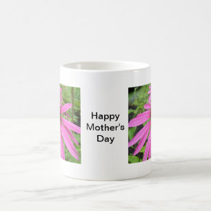beautiful pink purple flowers coffee mug