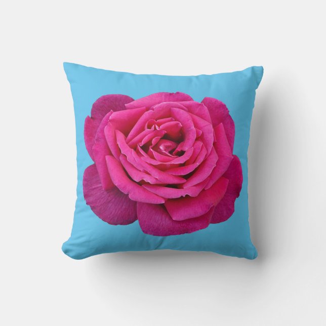 Beautiful pink rose cushion (Front)