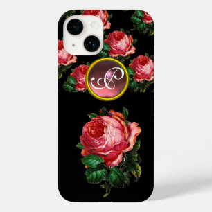 BEAUTIFUL PINK ROSE MONOGRAM Case-Mate iPhone 14 CASE