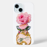 BEAUTIFUL PINK ROSE MONOGRAM