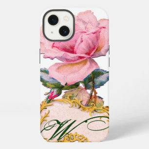 BEAUTIFUL PINK ROSE MONOGRAM iPhone 13 CASE