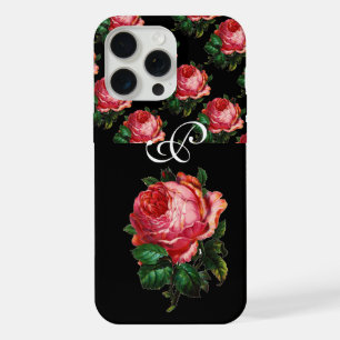BEAUTIFUL PINK ROSE MONOGRAM iPhone 15 PRO MAX CASE