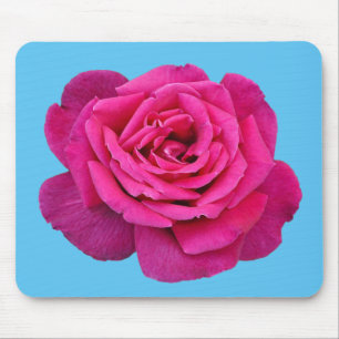 Beautiful pink rose mouse mat