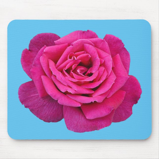 Beautiful pink rose mouse mat (Front)