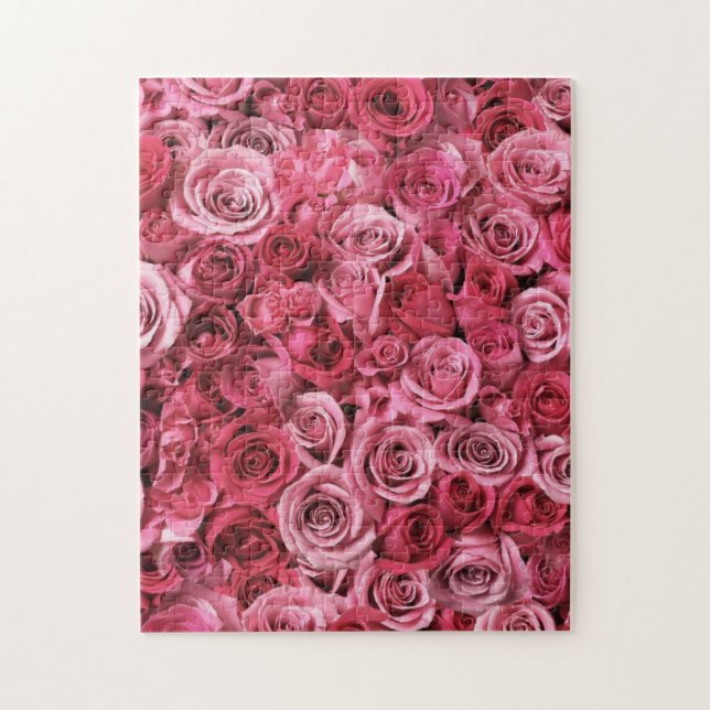 Beautiful Pink Roses Jigsaw Puzzle (Vertical)