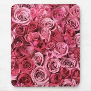 Beautiful Pink Roses Mouse Mat